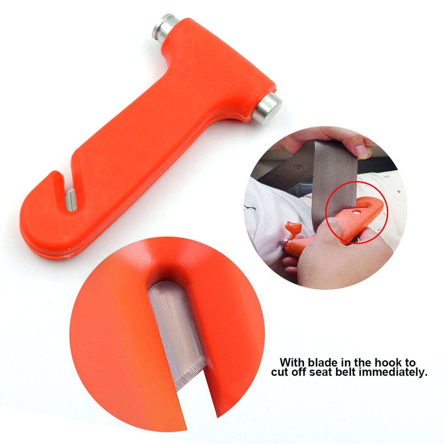 9393 Car Safety Hammer,Emergency and Rescue Tool,Car Window Breaker and Seatbelt Cutter,Safety Hammer Emergency Rescue Tool,Car Window Breaking Seat Belt Cutter (1 Pc) Eshaan Traders