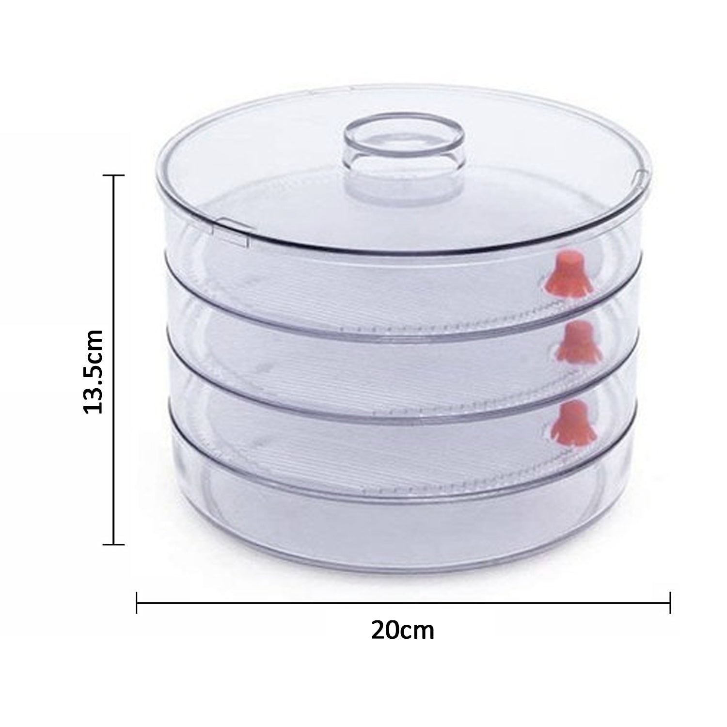 070 Plastic 4 Compartment Sprout Maker, White Eshaan Traders