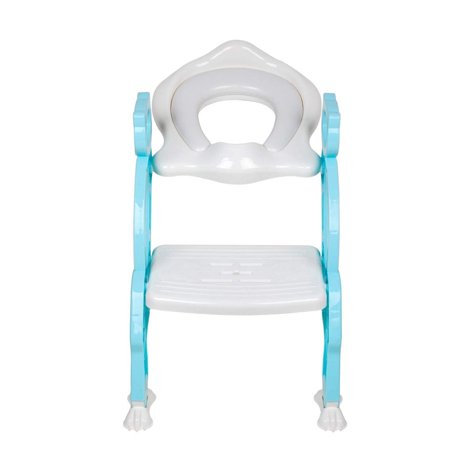 8492 2 In 1 Potty Training Toilet Seat with Step Stool Ladder for Boy and Girl Baby Toddler Kid Children’s Toilet Training Seat Chair with Soft Padded Seat and Sturdy Non-Slip Wide Step, Make Potty Easier For Your Kids (Multi-Color) Eshaan Traders