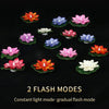 6556a WATER FLOATING SMOKELESS CANDLES & LOTUS FLOWERS SENSOR LED TEALIGHT FOR OUTDOOR AND INDOOR DECORATION - PACK OF 2 CANDLE CANDLE (PACK OF 2) Eshaan Traders