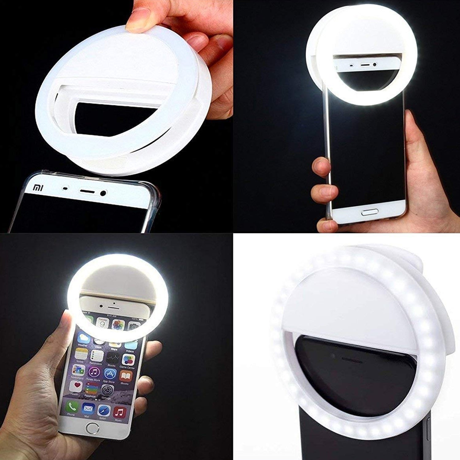 4786 Selfie Flash Ring Light with 3 Level of Brightness,Selfie Ring Light used for applying bright shade over face during taking selfies and making videos for Photography Video Calling for Smart Phones Tablet (1 Pc) Eshaan Traders