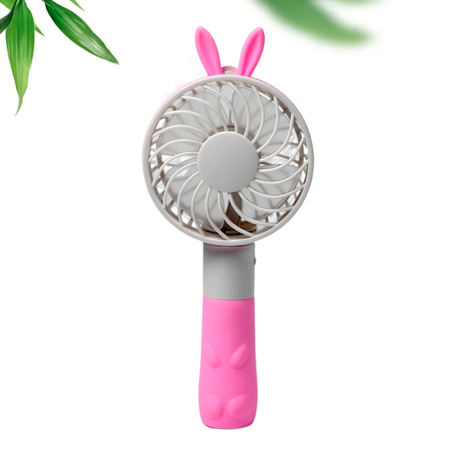 4811 Portable Princess Rabbit Styled Rechargeable Handheld Fan For Travel , home & Office Use DeoDap