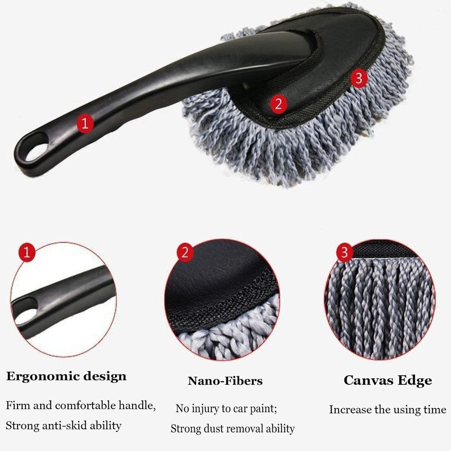 4098 Car Wash Cleaning Brush Microfiber Dusting Tool Duster Dust Mop Home Cleaning For Cleaning and Washing of Dirty Car Glasses, Windows and Exterior. Eshaan Traders