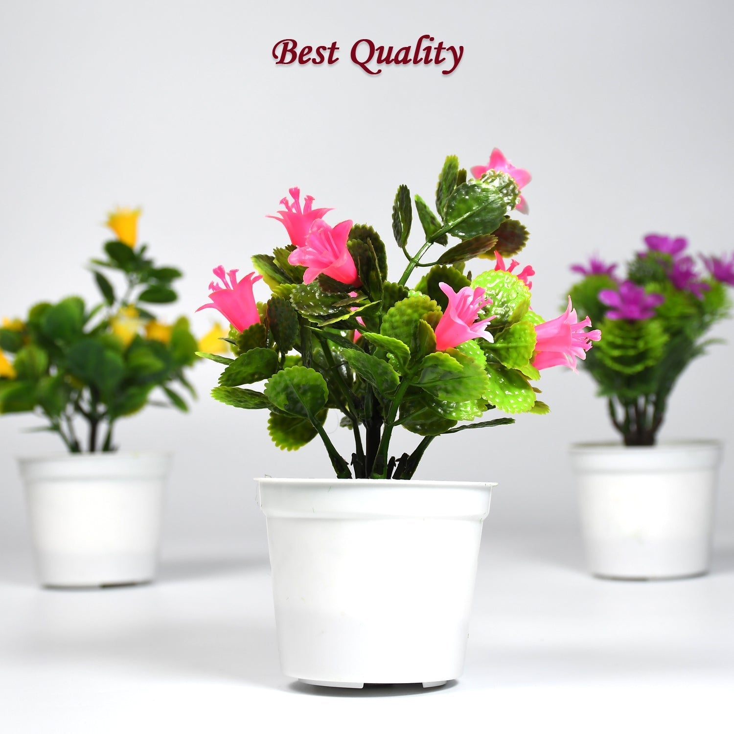 4950 Flower Pot Artificial Decoration Plant | Natural Look & Plastic Material For Home , Hotels , Office & Multiuse Pot Eshaan Traders