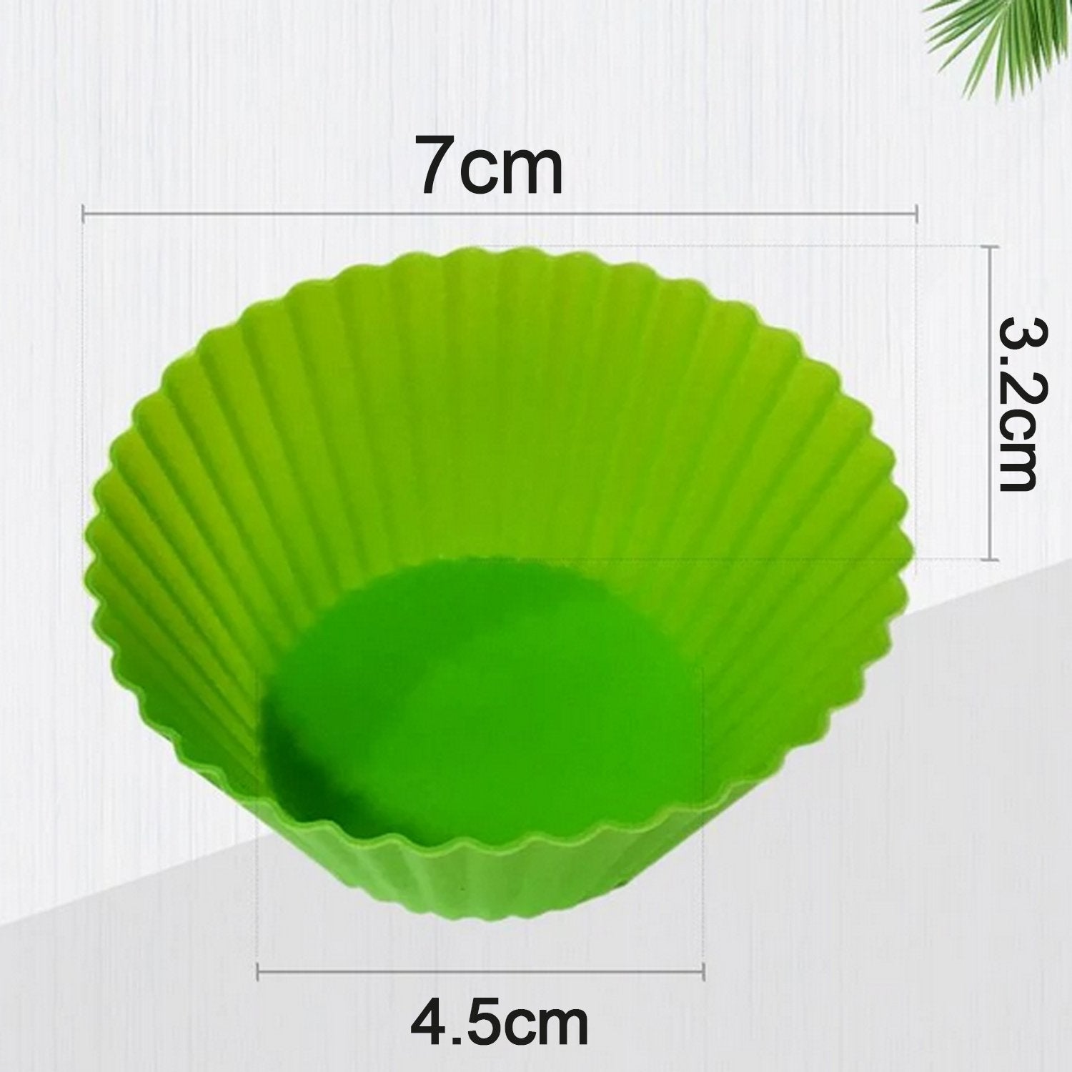 0700 Silicone cupcake Shaped Baking Mold Fondant Cake Tool Chocolate Candy Cookies Pastry Soap Moulds (6 pc) Eshaan Traders