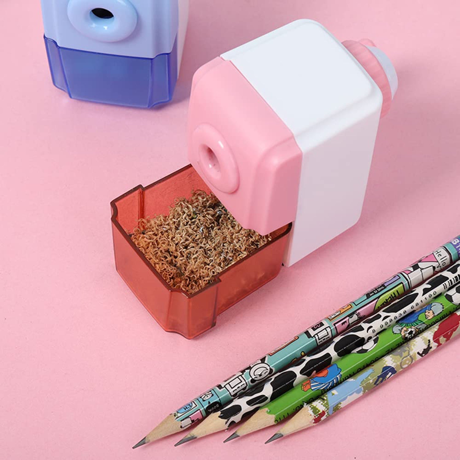 4169 Pen Pencil Sharpener | Simple Student Office Pencil Sharpener | Fashionable and Convenient Non-Slip Base Pencil Sharpener，Lightweight Manual Sharpener, Non-Slip Handle (1 Pc) Eshaan Traders