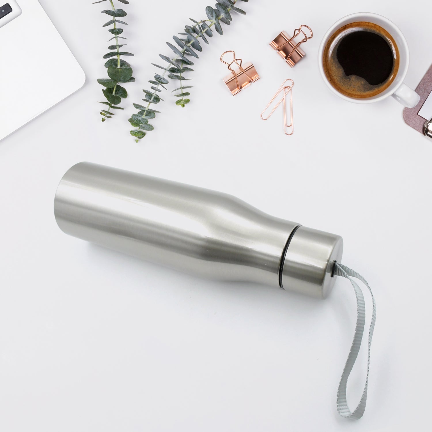 8499 Water Bottle for Office, Thermal Flask, Stainless Steel Water Bottles With Dori Easy to Carry, Fridge Water Bottle, Hot & Cold Drinks, BPA Free, Leakproof, Portable For office/Gym/School 500 ML Eshaan Traders