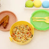 5313 Burger Shape Lunch Box Plastic Lunch Box Food Container Sets Double Layer Lunchbox 1000ml With 2 Spoon Applicable to Kids and Elementary School Students Eshaan Traders