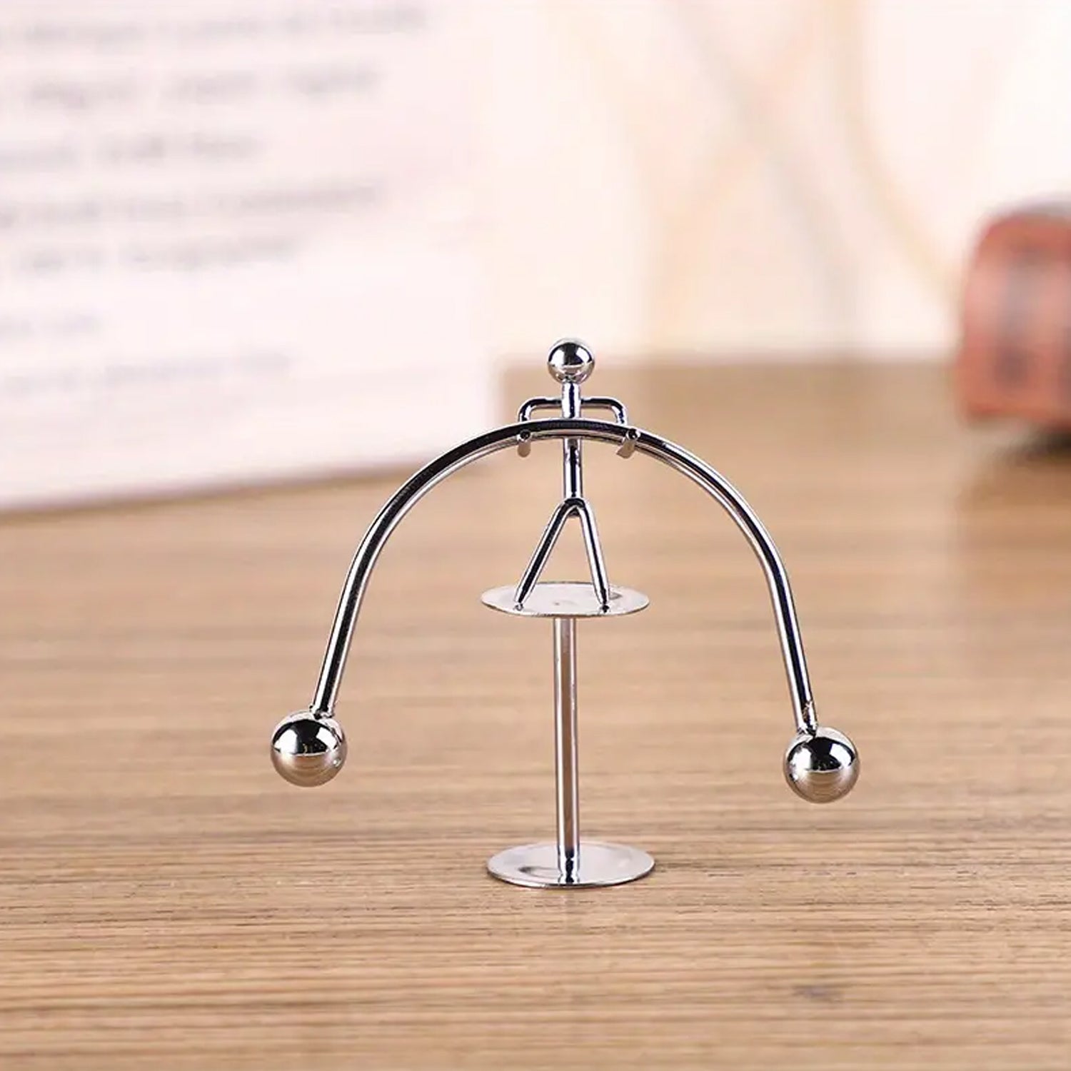 7850 Mini Steel Balance Toy, Small Weightlifter Mold Desk Decor Metal Craft Perpetual Balance Art Education Motion Toy Figurine Home Office Decoration Birthday Gift (1 Pc) Eshaan Traders