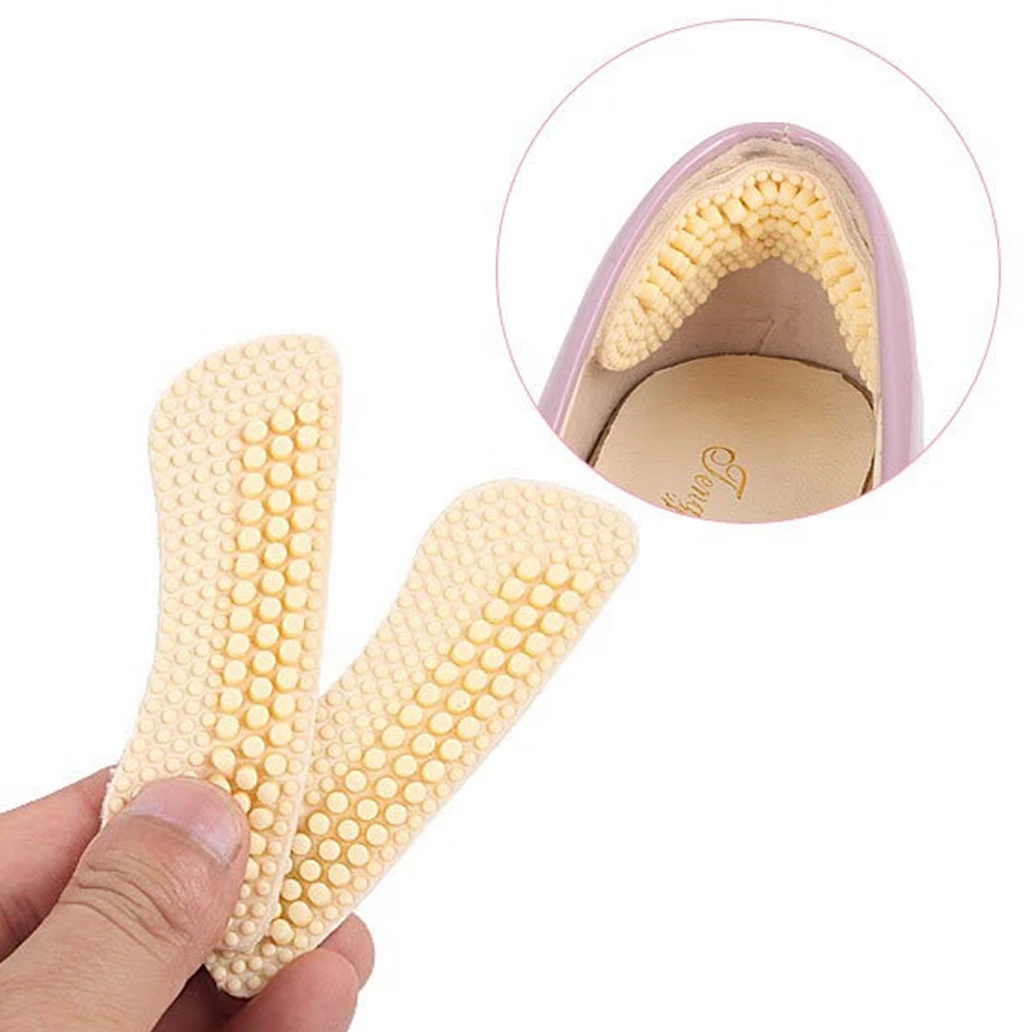 8853 Women High Heel Pads 4D Non-Slip Massage Shoe Pads Shoe Heel Cushions Adhesive Pad (3 Pair) Eshaan Traders