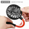 4305 Hand Free Personal Fan - Portable USB Battery Rechargeable Mini Fan - Headphone Design Wearable Neckband Fan Necklance Fan Cooler Fan for Home, Sport, Camping, Beach, Travel, Office Eshaan Traders