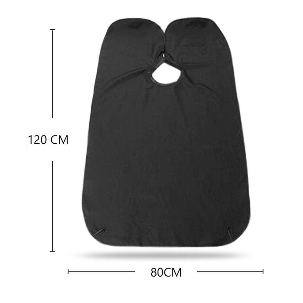 6027 Black Beard Apron Hair Clippings Catcher Grooming Bib DeoDap