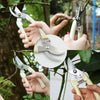 0471 Stainless Steel Pruning Shears with Sharp Blades and Comfortable handle - Durable Hand Pruner for Comfortable and Easy Cutting, Heavy Duty Gardening Cutter Tool Plant Cutter for Home Garden | Wood Bran (1 Pc) Eshaan Traders