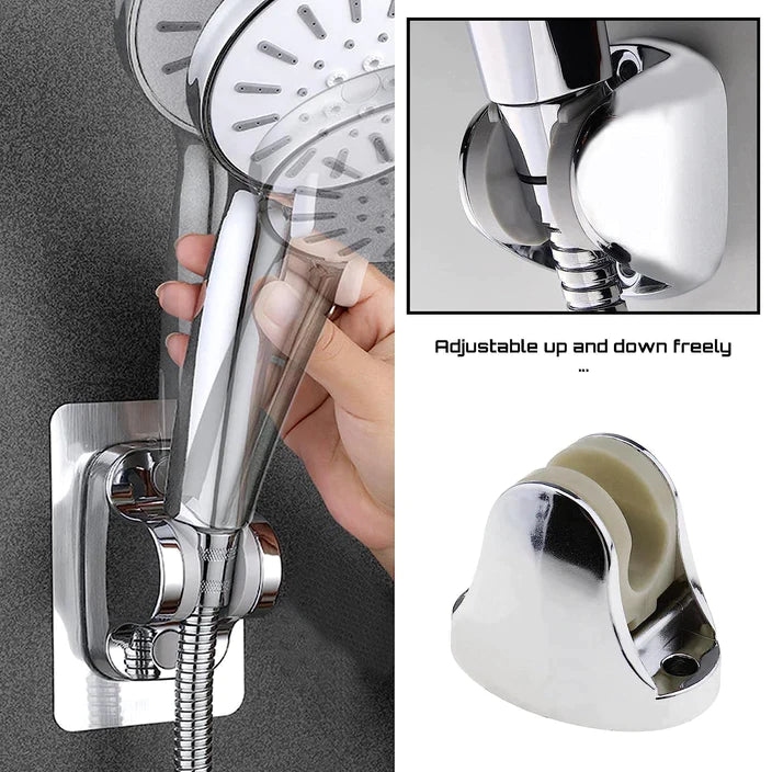 6255l ADJUSTABLE HAND SHOWER HOLDER WITH FIXING SCREWS ADJUSTABLE BRACKET FOR BATHROOM (Loose) Eshaan Traders