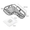 1759 Self-Adhesive Kitchen-Bathroom Corner Shelf Organiser Storage Rack DeoDap