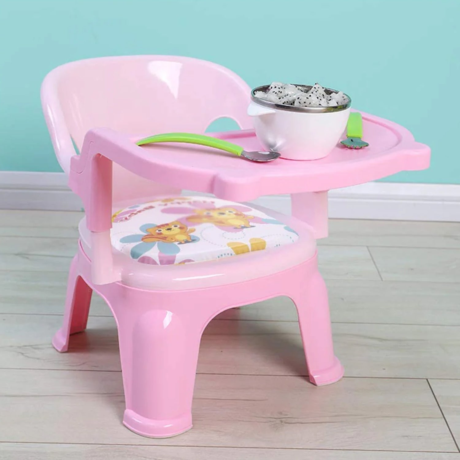 3183 Baby Chair, with Tray Strong and Durable Plastic Chair for Kids/Plastic School Study Chair/Feeding Chair for Kids, Portable High Chair for Kids Eshaan Traders