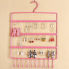 0594 Lightweight & Wall Mounted Earrings Organizer/HANGER for Tangle Free Hanging for Women, 66 Holes - 10 Hooks (metal) DeoDap