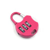 9003 3-Digit Travel Combination Lock of Zinc Alloy, Small Safe Combination Padlock Resettable Number Lock Small Colorful Code Locks for Lockers Suitcases Luggage With Safety Lanyard Spring Coil Wire Disc Brake Lock Reminder Cable Eshaan Traders