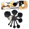 106 Plastic Measuring Cups and Spoons (8 Pcs, Black) Eshaan Traders