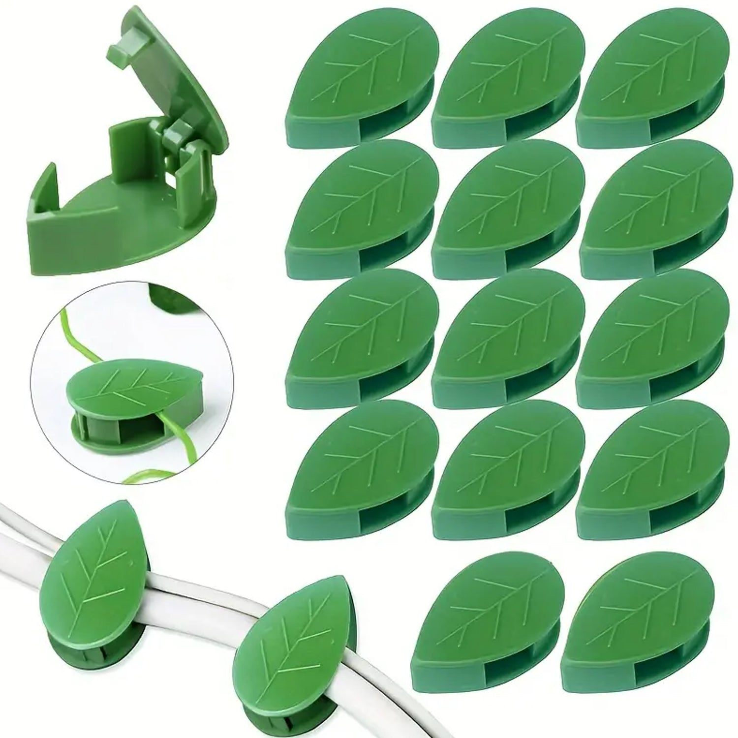 Plant Climbing Wall Fixture Clip Self-Adhesive Hook Vines Traction Invisible Stand Green Plant Clip Garden Wall Clip Plant Support Binding Clip Plants for Indoor Outdoor Decoration (30 Pcs Set) Eshaan Traders