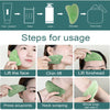 0318 Gua Sha Stone and Anti Aging Jade Roller Massager for Face Massage Natural Face Skincare Massager & Face Roller Massager for Women | Face Shaper Jade Roller and Gua Sha Set for Glowing Skin Eshaan Traders