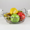 5267 Multipurpose  round shape Stainless Steel Modern Folding Fruit and Vegetable Basket (Silver, 8 Shapes) DeoDap