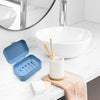 Soap Dish with Drain Soap Holder, Soap Saver Easy Cleaning, Soap Tray for Shower Bathroom Kitchen (1 Pc) Eshaan Traders