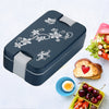 5331 Airtight Lunch Box 2 Compartment Lunch Box Leak Proof Food Grade Material Lunch Box Modern Appearance & Compact Lunch Box With Spoon DeoDap