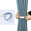 6493 Home Magnetic Curtain Tiebacks, Straps, Buckle, Clips Rope Straps Window Curtain Bracket Decoration, Pearl Decorative Rope Holdback Holder for Window (2 Pc) Eshaan Traders