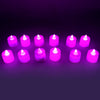 6632A Pink Flameless LED Tealights, Smokeless Plastic Decorative Candles - Led Tea Light Candle For Home Decoration (Pack Of 12pc) ( Diya , Divo , Diva , Deepak , Jyoti) Eshaan Traders