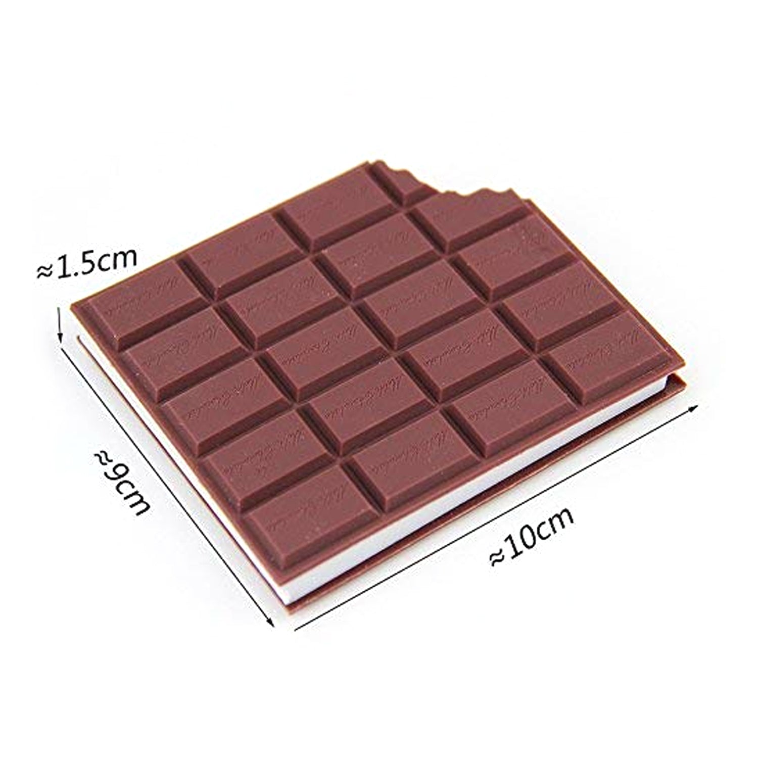 4528 Small Chocolate Scented Diary Memo Notebook in Rectangular Chocolate Bite Shape with Original Chocolate Smell Personal Pocket Diary, Dairy book with Plain Pages for Kids Eshaan Traders