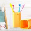 4993 Saffron Square Shape Capsule Travel Toothbrush Toothpaste Case Holder Portable Toothbrush Storage Plastic Toothbrush Holder. DeoDap