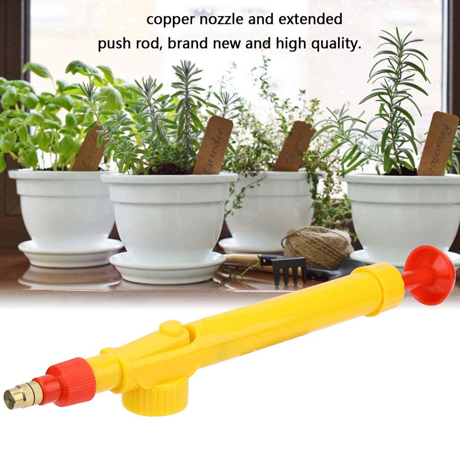 0470 Water Bottle Spray Gun Nozzle Manual Adjustable Water Pump Garden & Washing Hand Held Sprayer,Watering Can Sprayer Pressure Nozzle Irrigation Tool and Pump for Efficient Care - Boost Your Gardening Experience (1 Pc) Eshaan Traders