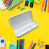 4368 Multipurpose Compass Box, Pencil Box with 3 Compartments for School, White Color Pencil Case for Kids, Birthday Gift for Girls & Boys Eshaan Traders