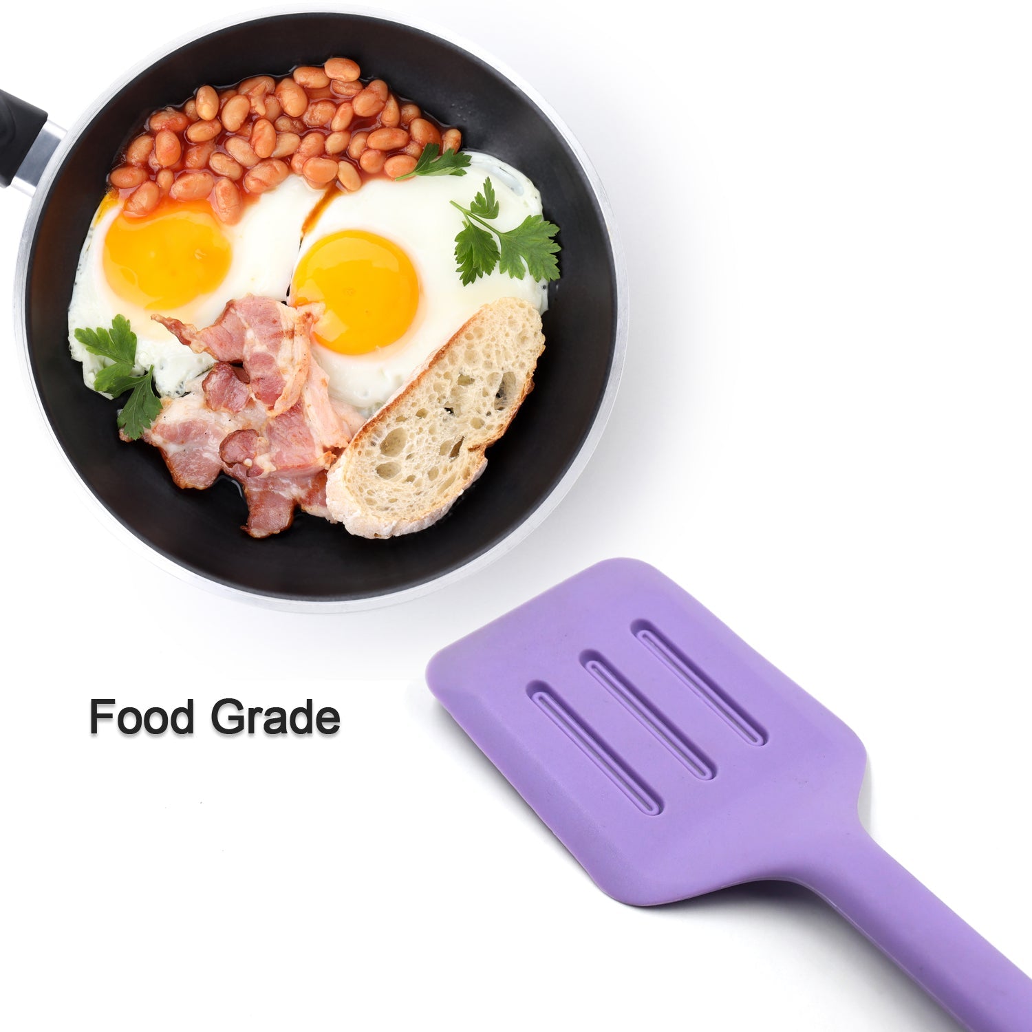 5460 Food Grade Silicone Non-stick Spatula - Resistant Spatula Turner Kitchen Cooking Tool Utensils for Eggs, Fish, Burgers (33cm) Eshaan Traders