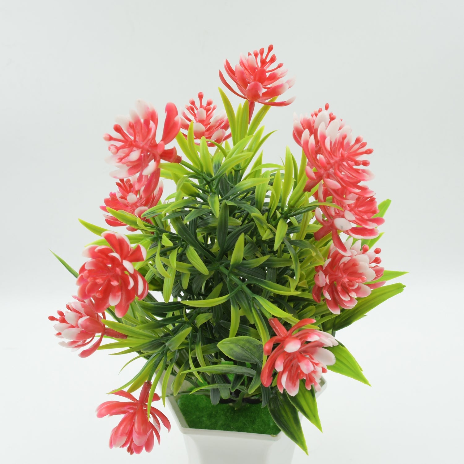 Wild Artificial Flower Plants with Cute Pot | Flower Plant for Home Office Decor | Tabletop and Desk Decoration | Artificial Flower for Balcony Indoor Decor, Plants for Living Room (1 Pc) Eshaan Traders