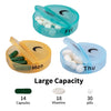 6989 Weekly Pill Organizer 2 Times a Day Travel 7 Day Pill Box Twice a Day Daily Medicine Pill Case with Large Compartments Eshaan Traders