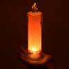 8438 Red LED Flameless Candles Battery Operated Pillar Candles Flickering Realistic Decorative Lamp Votive Transparent Flameless Ornament Tea Party Decorations for Hotel, Scene,Home Decor, Restaurant, Diwali Decoration Candle Crystal Lamp (1 Pc) Eshaan Traders