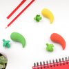 4626 3D Fancy & Stylish Colorful Chili Shape Erasers, Mini Eraser Creative Cute Novelty Eraser for Children Eraser Set for Return Gift, Birthday Party, School Prize, (3 pc Set) Eshaan Traders