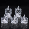 12 Pcs Flameless and Smokeless Decorative Acrylic Candles Transparent Led Tea Light Candle for Gifting, House, Diwali, Christmas, Festival, Events Decor Candles Eshaan Traders