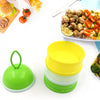 5924A  3 Layer Lunch Box Unique Design Bite Lunch Box With Liquid & Food Container Lunch Box (Green) Eshaan Traders