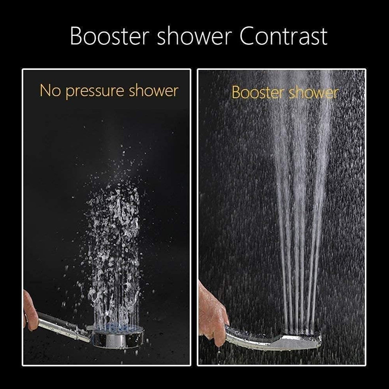 9394 High Pressure Shower Head,Wenini 300 Holes Handheld Showerhead Powerful Boosting Spray Bath Water Saving For Bathroom (1 Pc) Eshaan Traders