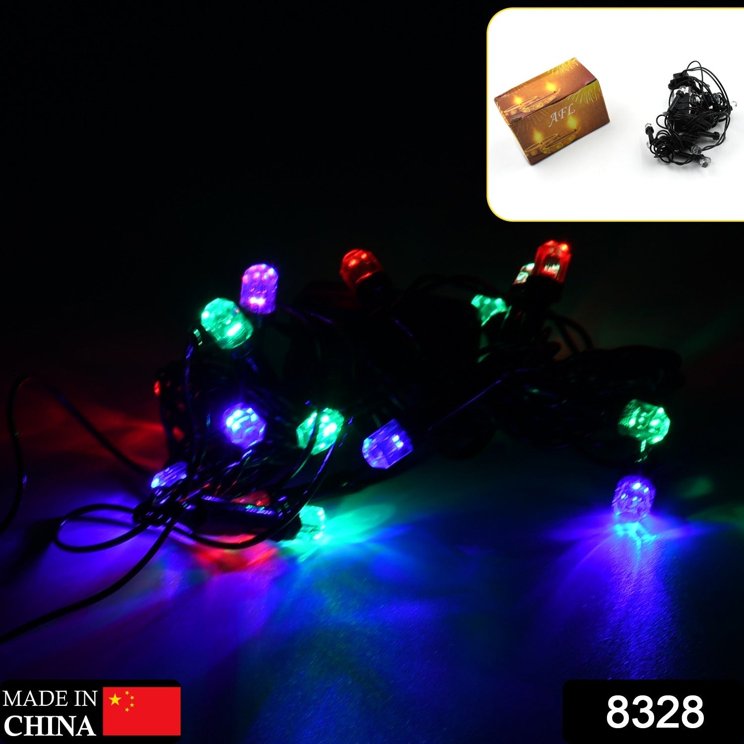 8328 3Mtr Home Decoration Diwali & Wedding LED Christmas String Light Indoor and Outdoor Light ,Festival Decoration Led String Light, Multi-Color Light 8mm (15L 3 Mtr) Eshaan Traders