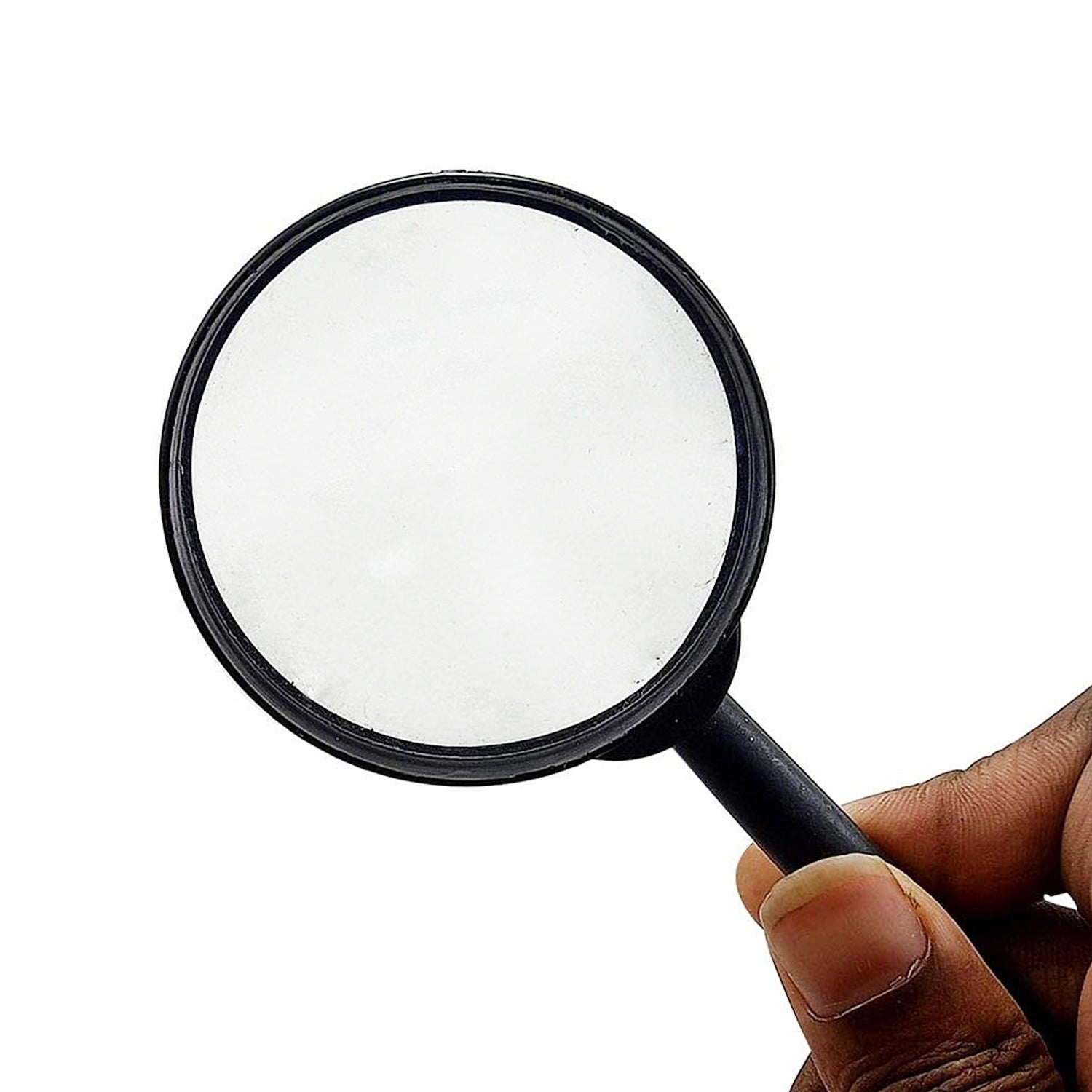 9145 Magnifying glass Lens - reading aid made of glass - real glass magnifying glass that can be used on both sides - glass breakage-proof magnifying glass, Protect Eyes, 90mm & 60mm (2pc Set) Eshaan Traders