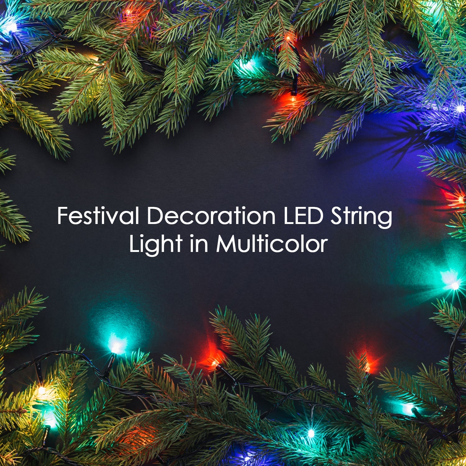 8342 9Mtr Home Decoration Diwali & Wedding LED Christmas String Light Indoor and Outdoor Light ,Festival Decoration Led String Light, Multi-Color Light 8MM (90L 9 Mtr) Eshaan Traders