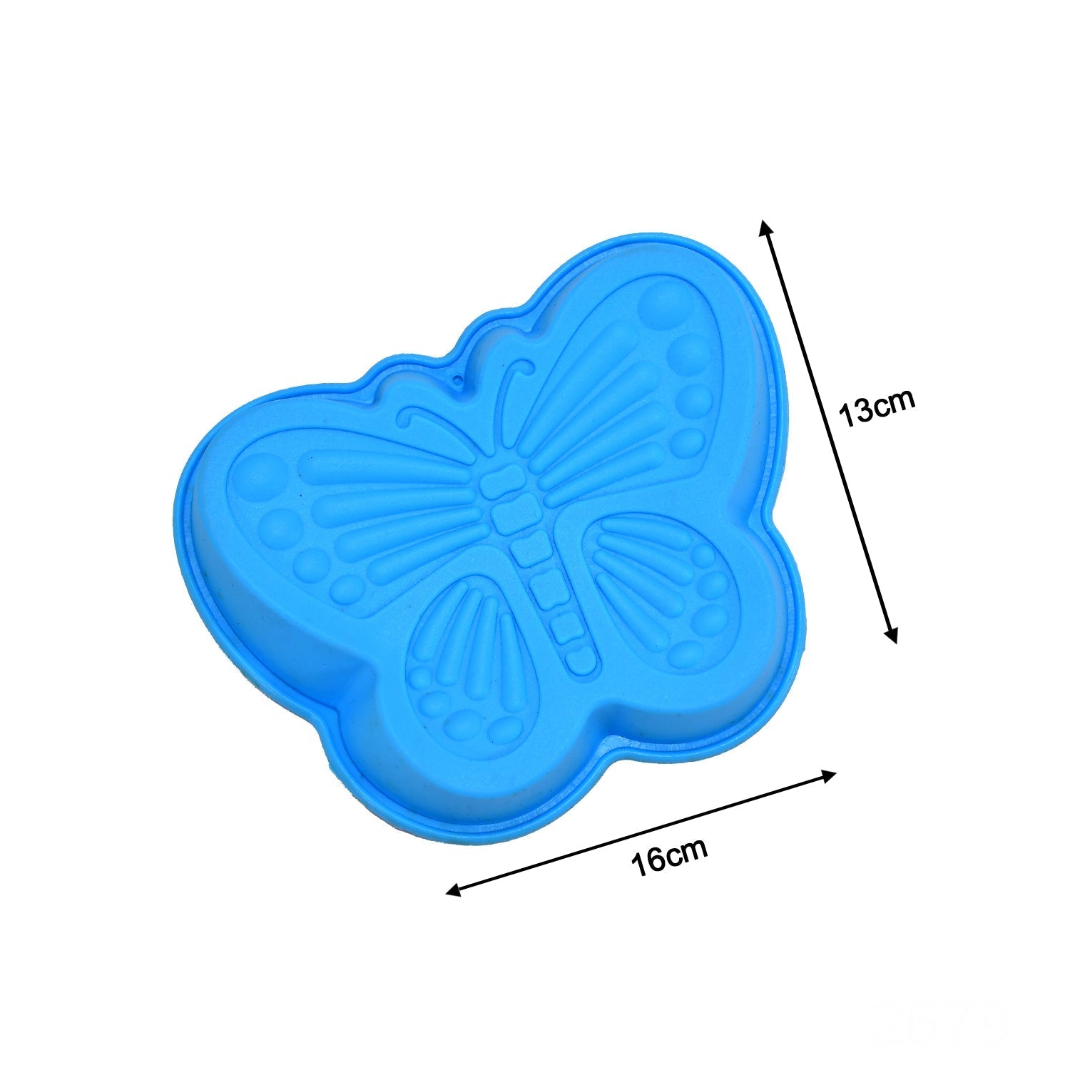 2679 Butterfly Shape Cake Cup Liners I Silicone Baking Cups I Muffin Cupcake Cases I Microwave or Oven Tray Safe I Molds for Handmade Soap, Biscuit, Chocolate, Muffins, Jelly – Pack of 4 Eshaan Traders