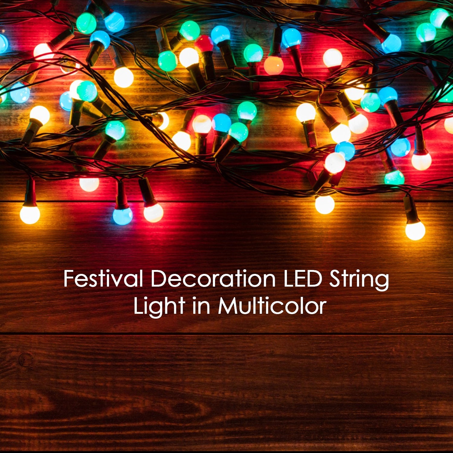 8346 3Mtr Home Decoration Diwali & Wedding LED Christmas String Light Indoor and Outdoor Light ,Festival Decoration Led String Light, Multi-Color Light 1.4MM (15L 3 Mtr) Eshaan Traders