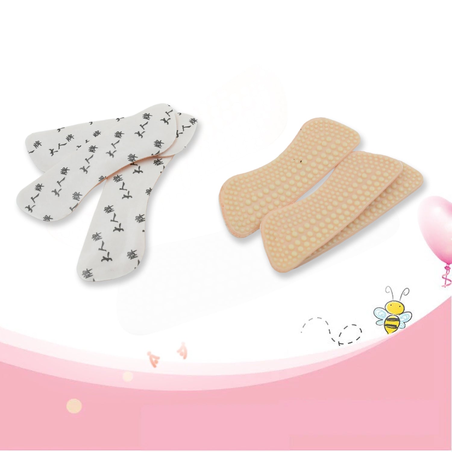 8853 Women High Heel Pads 4D Non-Slip Massage Shoe Pads Shoe Heel Cushions Adhesive Pad (3 Pair) Eshaan Traders