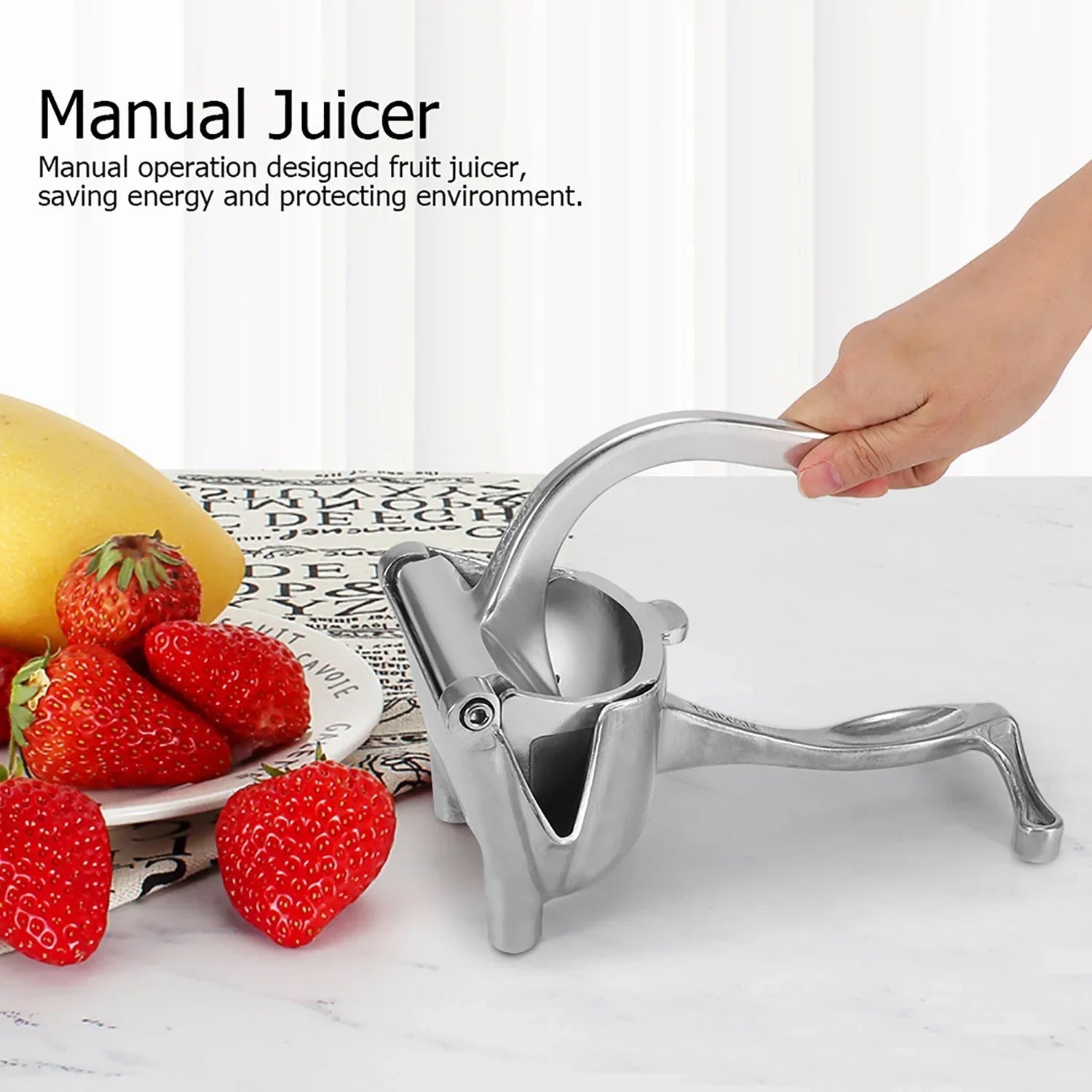 2127 MANUAL ALUMINIUM METAL FRUIT PRESS JUICER  ( BROWN BOX ) Eshaan Traders