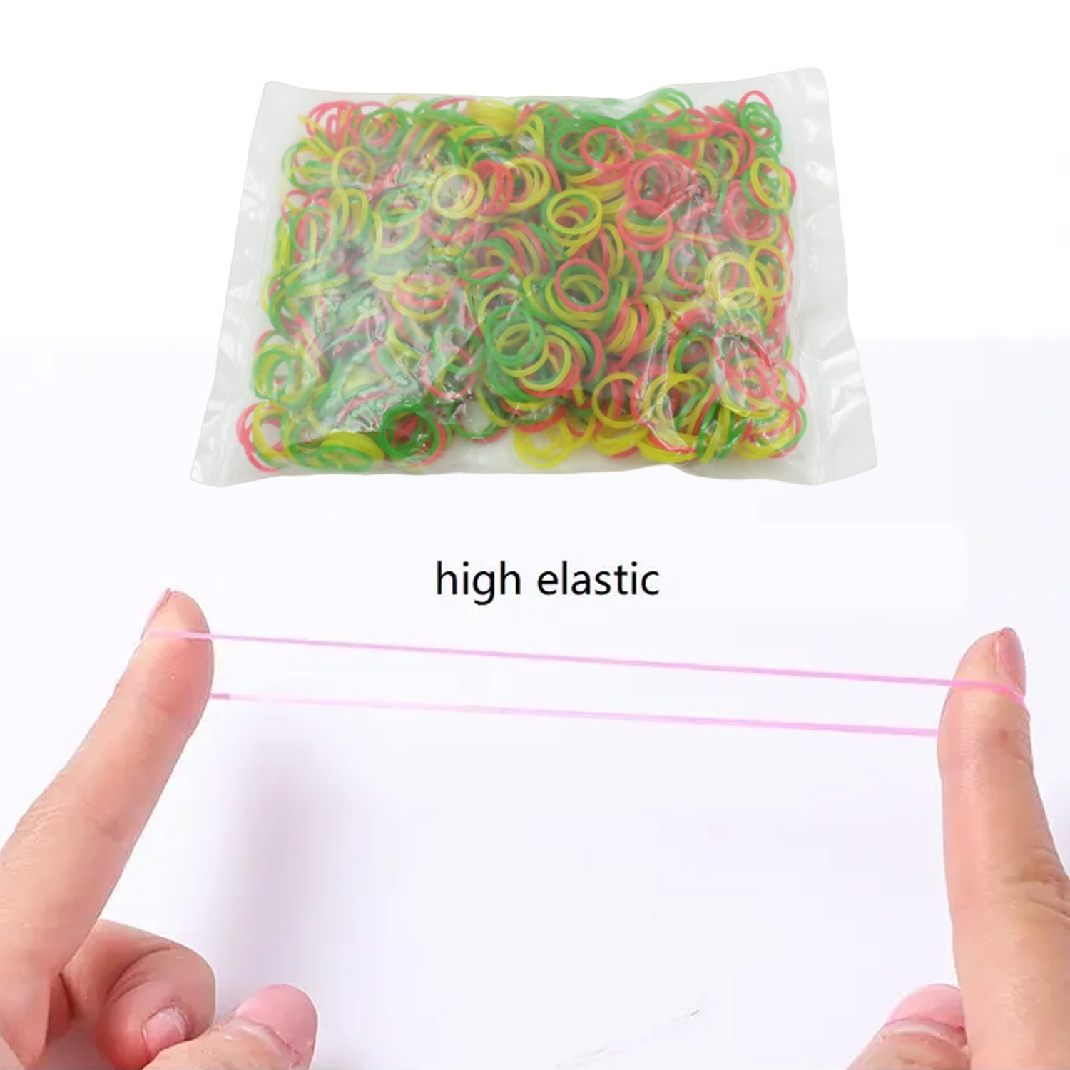 RUBBER BAND FOR OFFICE/HOME AND KITCHEN ACCESSORIES ITEM PRODUCTS, ELASTIC RUBBER BANDS, FLEXIBLE REUSABLE NYLON ELASTIC UNBREAKABLE, FOR STATIONERY, SCHOOL MULTICOLOR Eshaan Traders